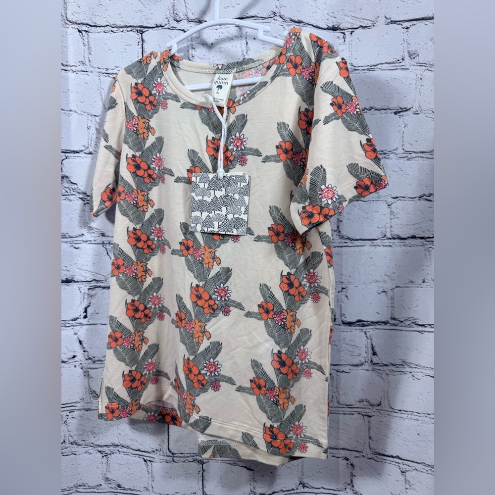 Kate Quinn Orange Floral NWT viscose from bamboo